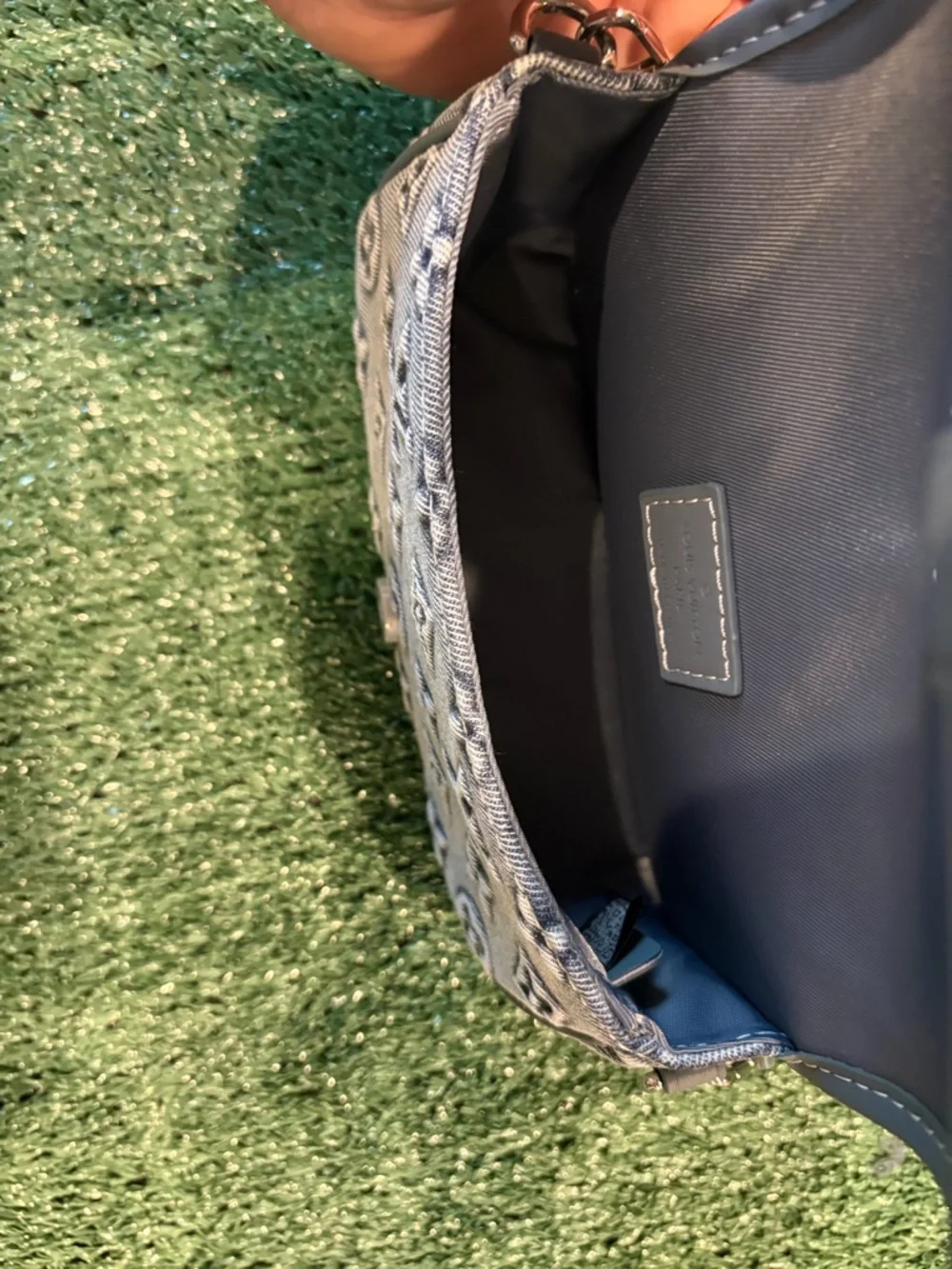 Louis Vuitton Grey Denim Monogram Mini Top-Handle Bag - Picture 4 of 5